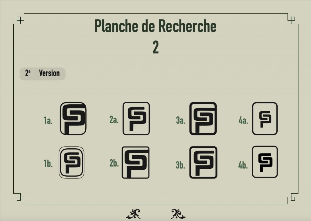 planche. recherche apronffondie sur un seul monogramme