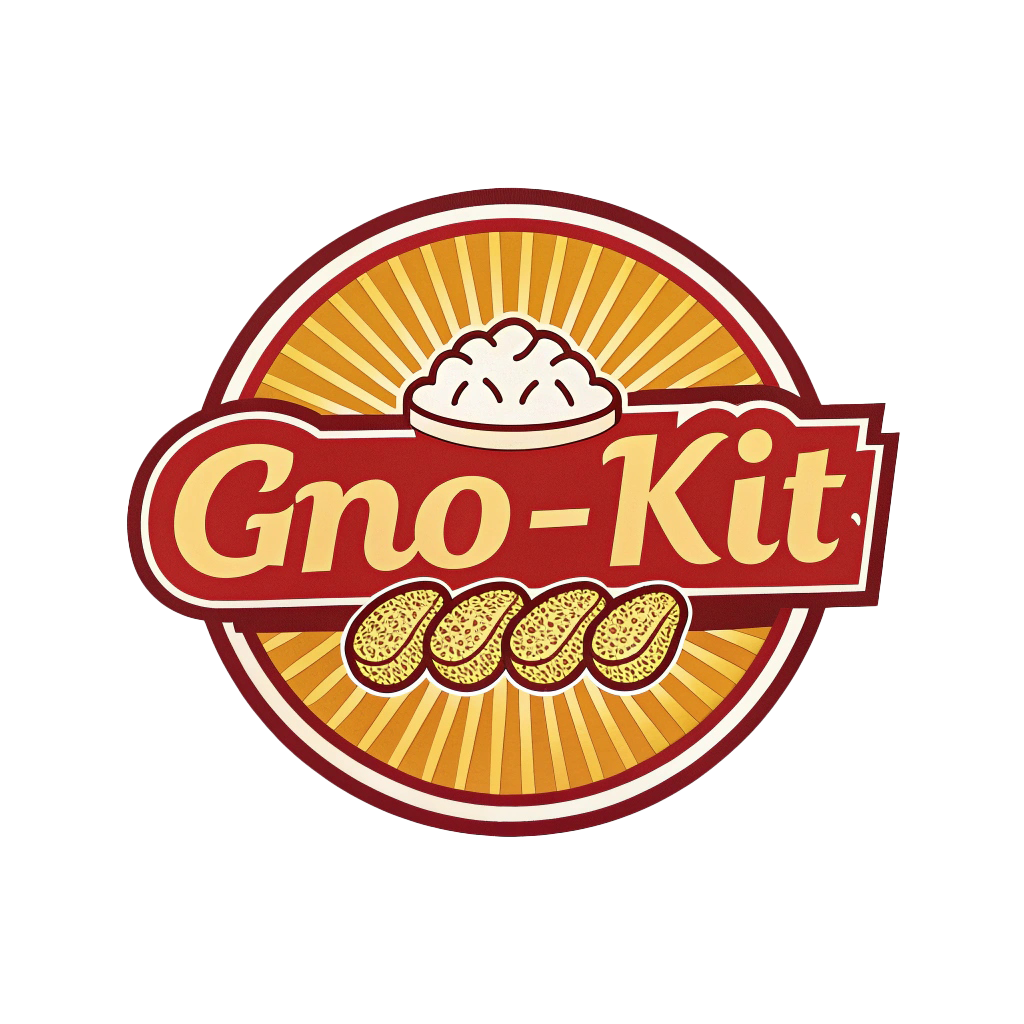 logo fictif d'une marque de fast food au nom de Gnocch-eat